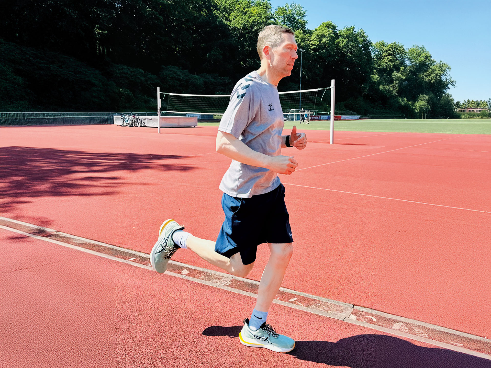 Raoul Halding-Hoppenheit beim Joggen