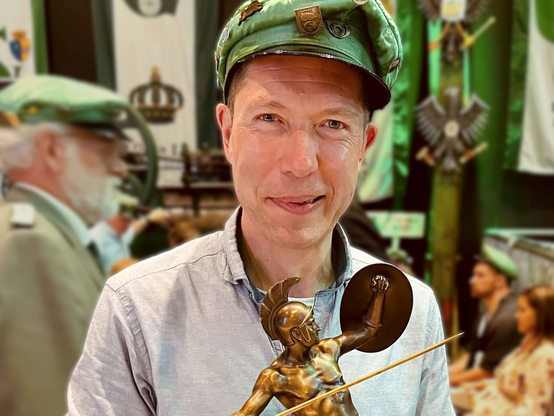 Raoul Halding-Hoppenheit beim Schützenfest